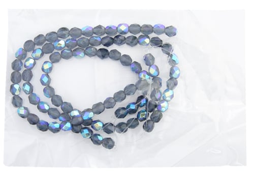 Fire-Polished Round Beads 6mm - Blue Shades