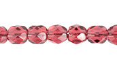 Fire-Polished Round Beads 6mm - Pink Shades