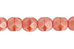 Fire-Polished Round Beads 6mm Opaque - Pink Shades