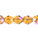 Fire-Polished 8mm Round Beads Transparent - Brown Shades