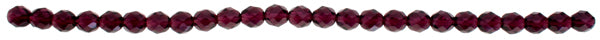 Czech Fire-Polished Round Bead 8mm Strands - Pink/Purple Shades