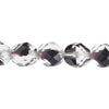 Fire-Polished 8mm Round Beads - Black/Grey Shades
