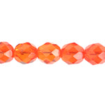 Fire-Polished 8mm Round Beads - Yellow/Orange Shades