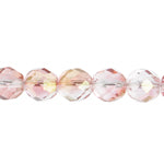 Fire-Polished 8mm Round Beads - Crystal Shades
