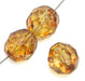 Fire-Polished 8mm Round Beads Opaque - Brown Shades