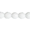 Fire-Polished 8mm Round Beads - White Shades