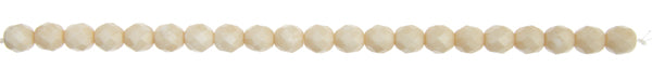 Fire-Polished 8mm Round Beads - White Shades
