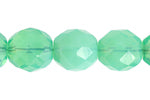 Fire-Polished Round Beads 10mm - Green Shades