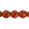 Fire-Polished Round Beads 10mm - Brown Shades