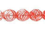 Fire-Polished Round Beads 10mm - Two-Tone Shades