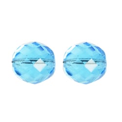 Fire-Polished Round Beads 12mm - Blue Shades