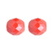 Fire-Polished Round Beads 12mm - Red/Orange Shades