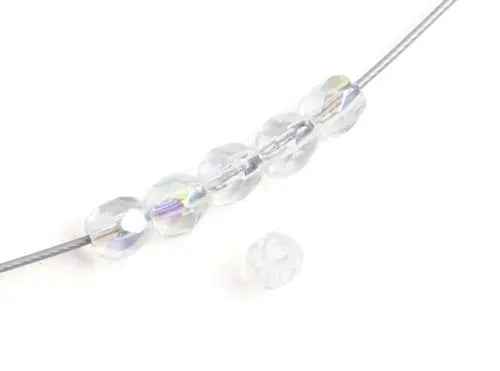 Fire-Polished Round 4mm - Crystal Shades Strung - Cosplay Supplies Inc