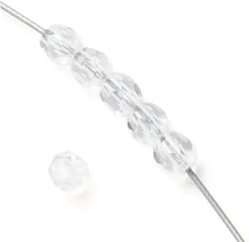 Fire-Polished Round 4mm - Crystal Shades Strung - Cosplay Supplies Inc