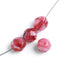 Fire-Polished 8mm Round Beads With White Core