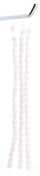 Fire-Polished 8mm Round Beads With White Core