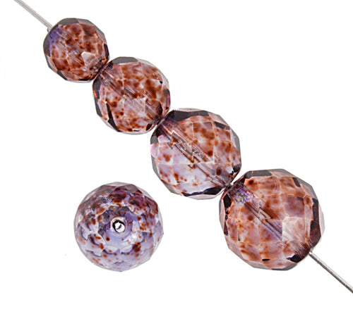 Glass Firepolished Beads Loose Assorted Sizes