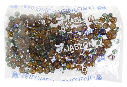 Glass Firepolished Beads Loose Assorted Sizes