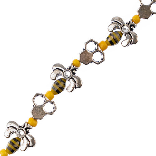 5 Inch Bead Strand Honeycomb And Bees