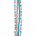 Crystal Lane DIY Designer 7in Four Bead Strands Glass Bicone Purple and Blue Mix