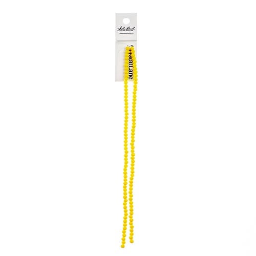 Crystal Lane Rondelle 2 Strand 7in (Apx110pcs) 3x4mm Opaque Yellow