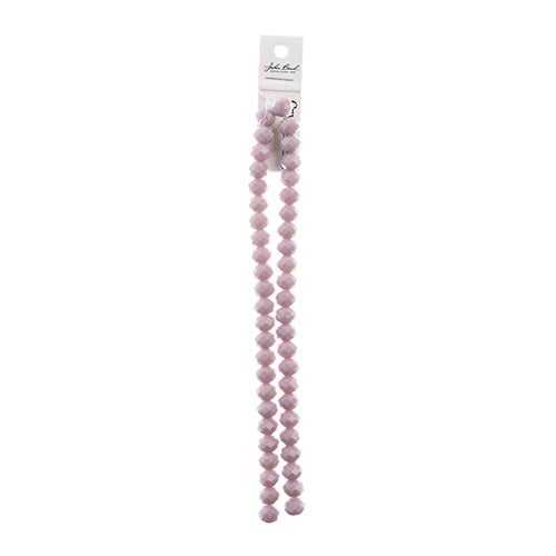 Crystal Lane Rondelle 2 Strand 7in (Apx46pcs) 8x10mm Opaque Mauve
