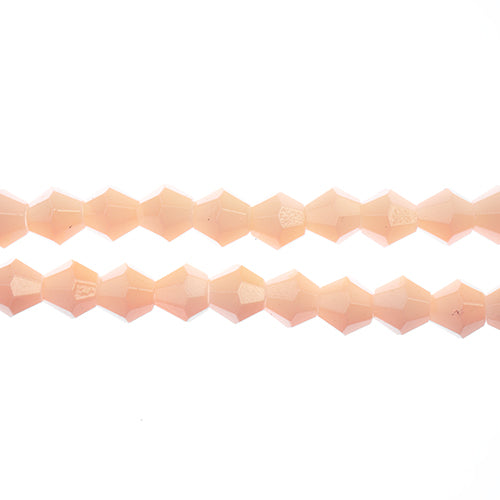 Crystal Lane Bicone 2 Strand 7in (Apx64pcs) 6mm Opaque Cream AB