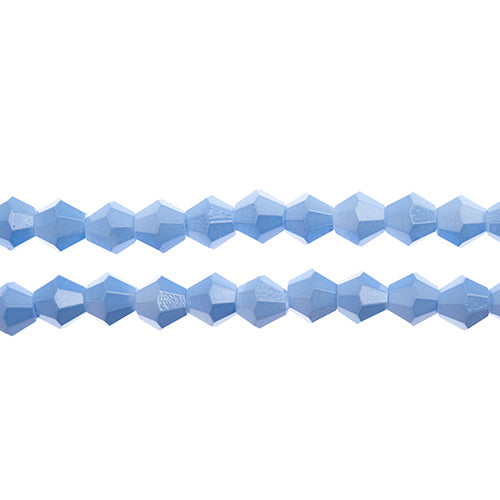 Crystal Lane Bicone 2 Strand 7in (Apx64pcs) 6mm Opaque Periwinkle