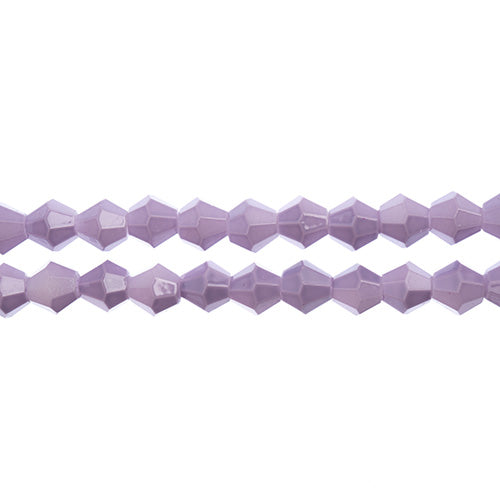 Crystal Lane Bicone 2 Strand 7in (Apx64pcs) 6mm Opaque Mauve