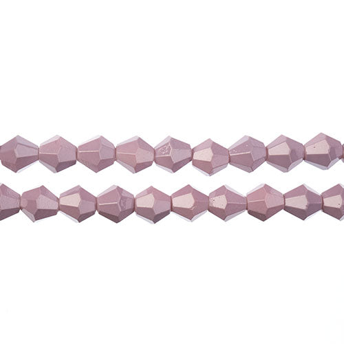 Crystal Lane Bicone 2 Strand 7in (Apx44pcs) 8mm Opaque Dark Purple