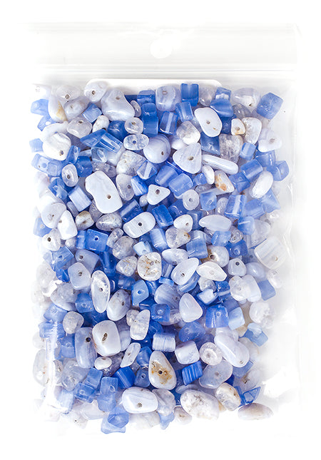 Semi-Precious Chips Loose 100g/Bag Arctic Blue
