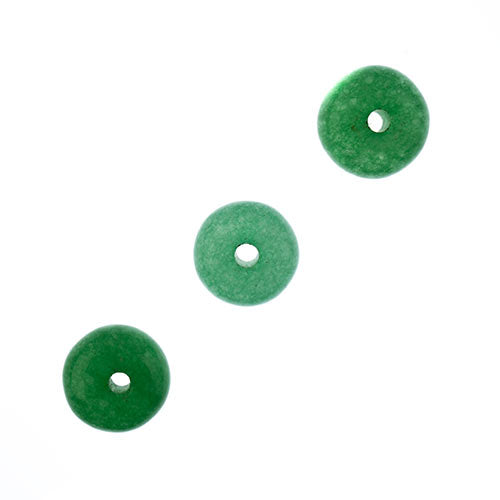 Earth's Jewels Beads 16in Rondelle Green Jade