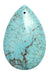 Turquoise Pear Shape 57x37x10mm Stabilized Green