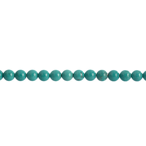 Earth's Jewels Semi-Precious Round Beads Green Turquoise Stabilized