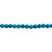 Earth's Jewels Round Beads Matte Turquoise Howlite Dyed