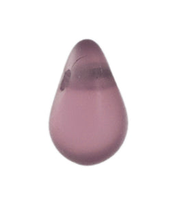 Czech Glass Bead Droplet 4x6mm Strung Matt