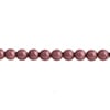 Czech Glass Beads 8in Strand Rose Taupe