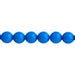 Czech Glass Beads 8in Strand Mykonos Blue