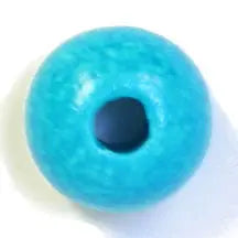 Ceramic Bead Round 10.3x12.7mm Turquoise