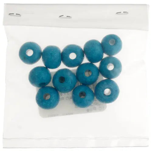 Ceramic Bead Round 10.3x12.7mm Turquoise