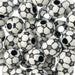 Acrylic Sports Bead Soccer 10x12mm White/Black - Cosplay Supplies Inc