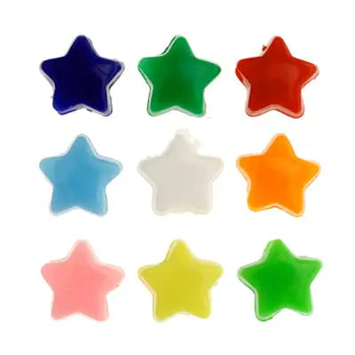 Acrylic Beads - Stars 12mm Opaque Multi - Cosplay Supplies Inc