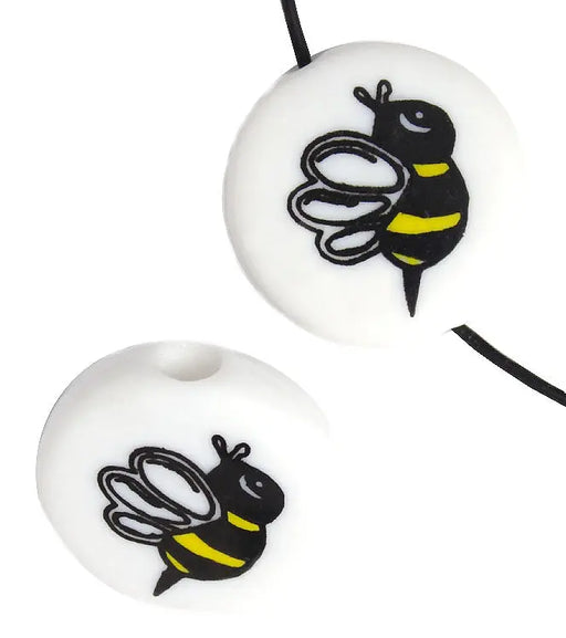 Bead Discs 19mm Bumble Bee