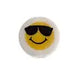 Bead Discs 19mm Happy Face with Shades