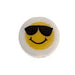 Bead Discs 19mm Happy Face with Shades - Cosplay Supplies Inc