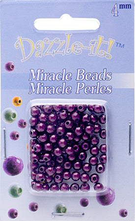 Miracle Bead Round Transparent 100pcs 4mm