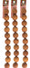 Bead - Sandalwood Round 8in Light Brown Limited