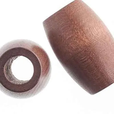 Euro Wood Beads - Oval Large Hole 22x33mm - Cosplay Supplies Inc