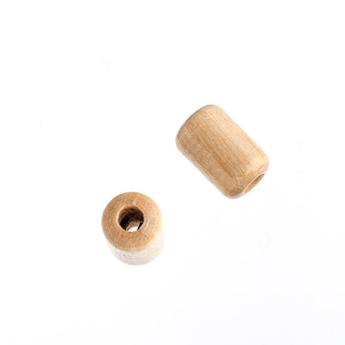 Euro Wood Beads Cylinder 6x9mm 