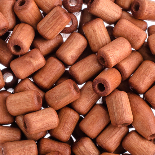 Euro Wood Beads Cylinder 6x9mm 